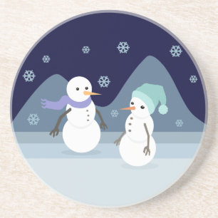 Porta-copos Amigos do boneco de neve