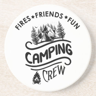 Porta-copos Amigos do camping-slogan da equipe engraçada