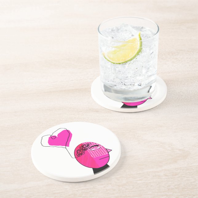 Porta-copos Amor à mente (Lateral)