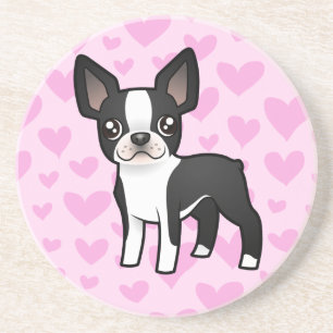 Porta-copos Amor de Boston Terrier