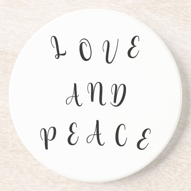 Porta-copos Amor E Paz Bonitos (Frente)