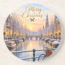 Amsterdam Natal Inverno Canal Apoio Redondo
