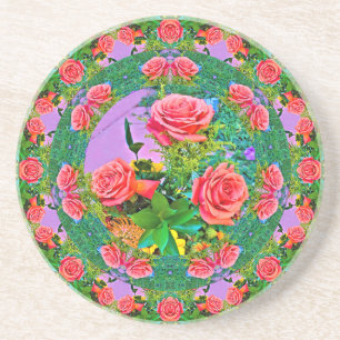 Porta-copos Anéis Rosa Rosa Rosa Rosa Rosa Rosa