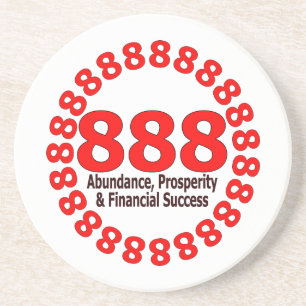 Porta-copos Angel Number 888 - Prosperidade e abundância