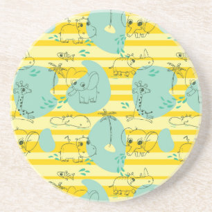 Porta-copos Animais bonitos que jogam com água 2