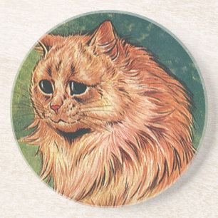 Porta-copos Animais de Estimação Antigos, Gato Laranja de Cabe