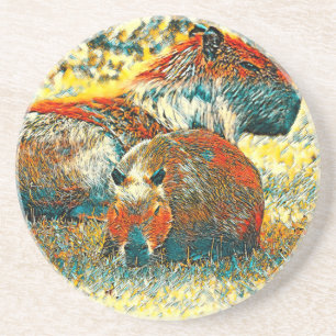 Porta-copos AnimalArt_Capybara_004