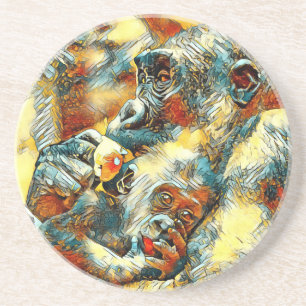 Porta-copos AnimalArt_Gorilla_001