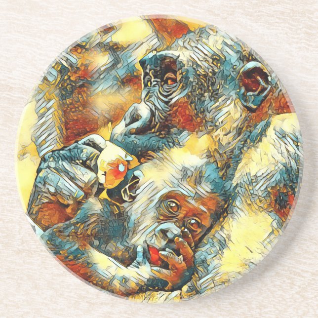 Porta-copos AnimalArt_Gorilla_001 (Frente)