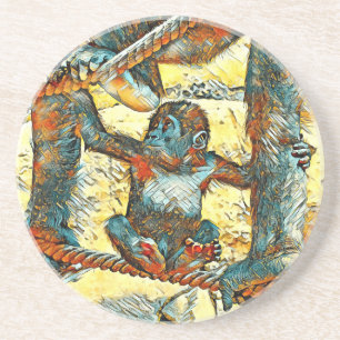 Porta-copos AnimalArt_Gorilla_006