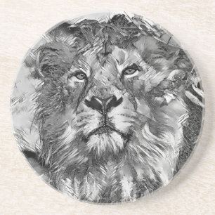 Porta-copos AnimalArtBW_Lion_003