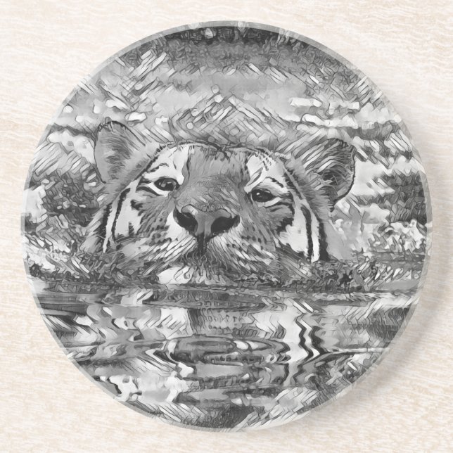 Porta-copos AnimalArtBW_Tiger_006 (Frente)