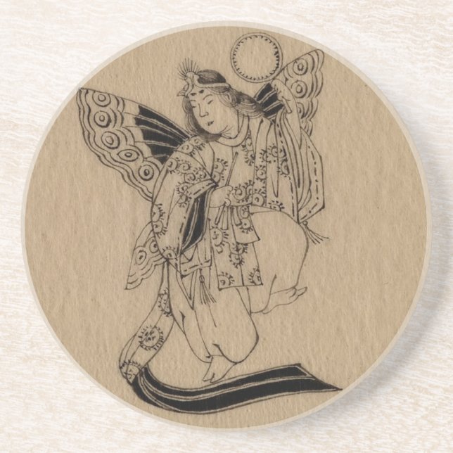 Porta-copos Anjo da Borboleta Japonesa (Frente)