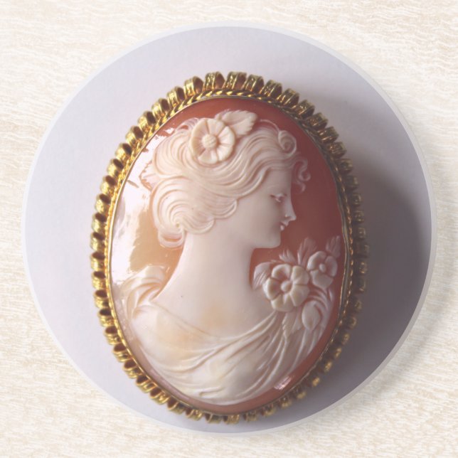 Porta-copos Antique Cameo (Frente)