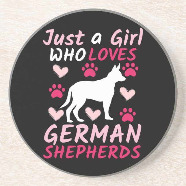 Porta-copos Apenas Uma Menina Que Adora German shepherd (Frente)