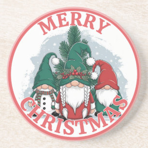Porta-copos Apoio de Natal Gnomos