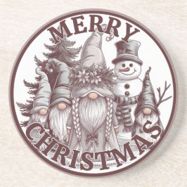 Porta-copos Apoio de Natal Gnomos