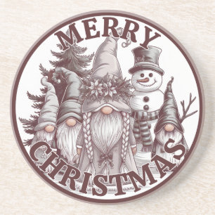 Porta-copos Apoio de Natal Gnomos