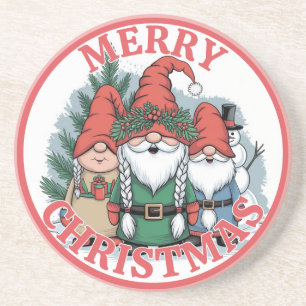 Porta-copos Apoio de Natal Gnomos