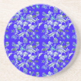 Porta-copos Aquarela Sob O Mar