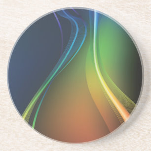 Porta-copos Arco-íris de Ondas Coloridas