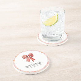 Porta-copos Arco Vermelho Coquette Modern Floral Natal