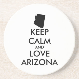 Porta-copos Arizona personalizável MANTER CALM e AMOR
