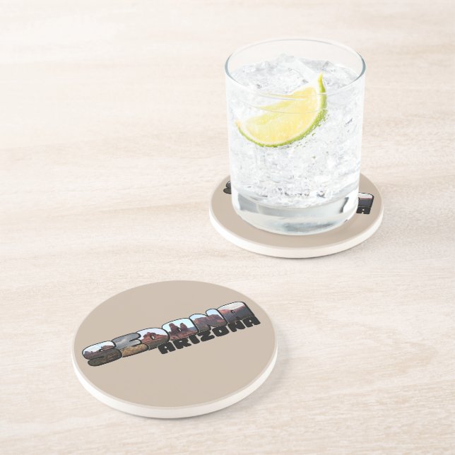 Porta-copos Arizona Sedona - Letra Grande - Modo Montanho (Lateral)