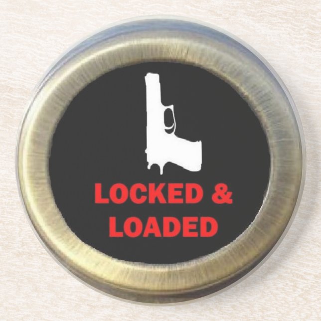 Porta-copos Arma Bloqueada e Carregada (Frente)
