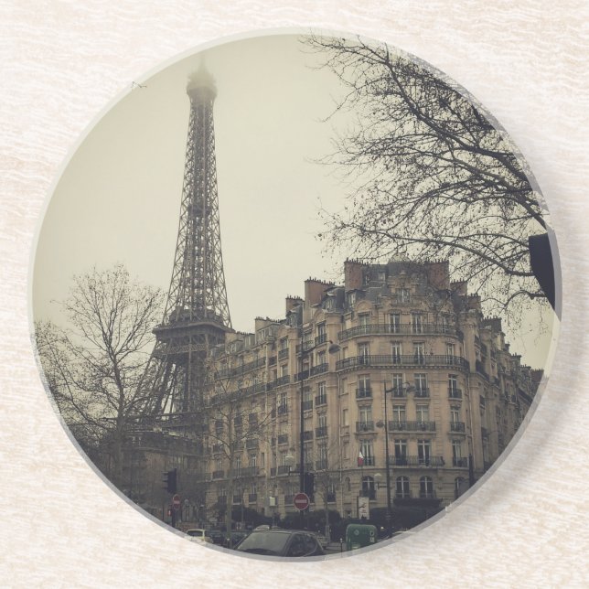 Porta-copos Arquitetura Eiffel Tower Paris (Frente)