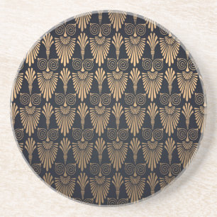 Porta-copos Art Deco Black Dourado: Retro.