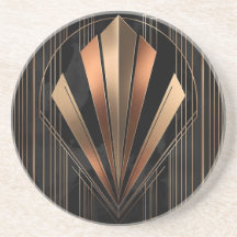 Art Deco Metallic Geometric Elegance