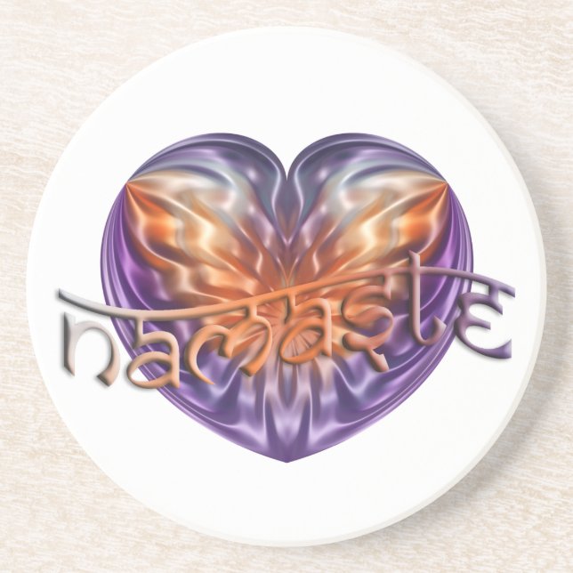 Porta-copos ART Heart NAMASTE (Frente)