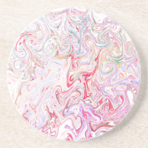 Arte abstrata de mármore turbilhão fluido rosa vib