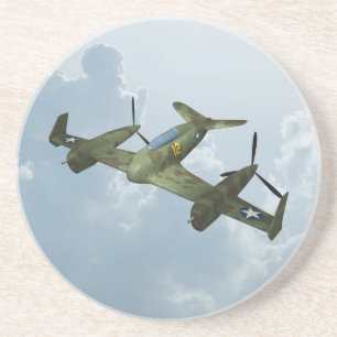 Porta-copos Arte de Aviação Militar de Vôo de Warbird Vintage