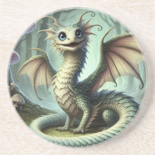 Porta-copos Arte de Fantasia de Criatura Fofa do Jabberwocky d