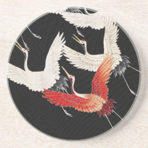 Porta-copos Arte de Quimono Minimalista Zen Grou Voador Chinoi