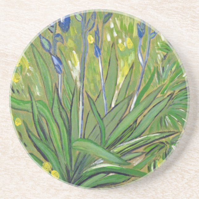 Porta-copos Arte de Van Gogh Íris, reprodução acrílica (Frente)