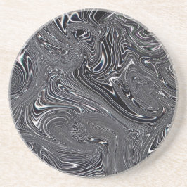 Porta-copos Arte digital Abstrato a preto e branco