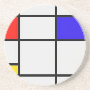 Porta-copos Arte moderna de Piet Mondrian