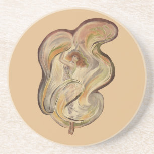 Porta-copos Arte Nova Vintage, La Loie Fuller Dançarina Modern