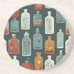 Porta-copos arte única em garrafas