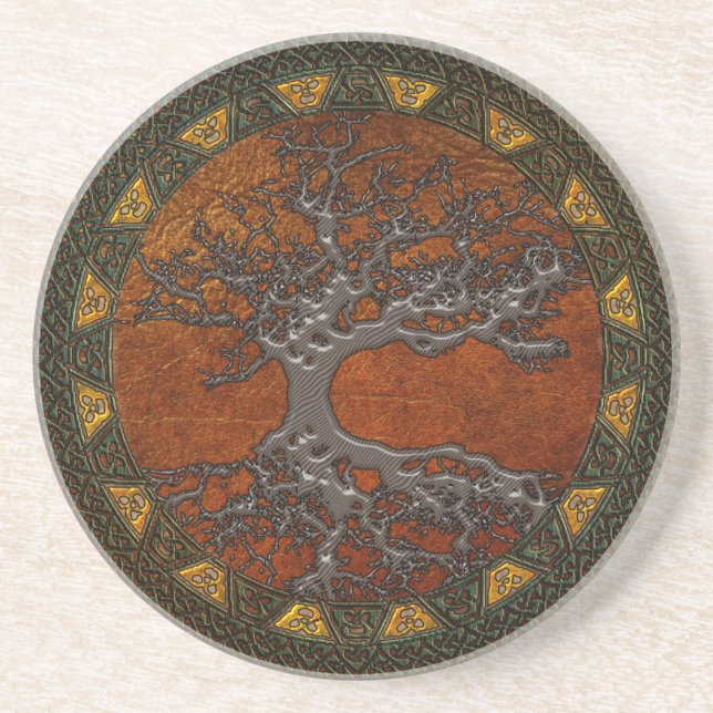 Porta-copos Árvore Celta da Vida (Frente)