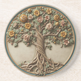 Porta-copos Árvore da vida de William Morris Vintage pré-rafae