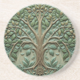 Porta-copos Árvore da vida de William Morris Vintage pré-rafae