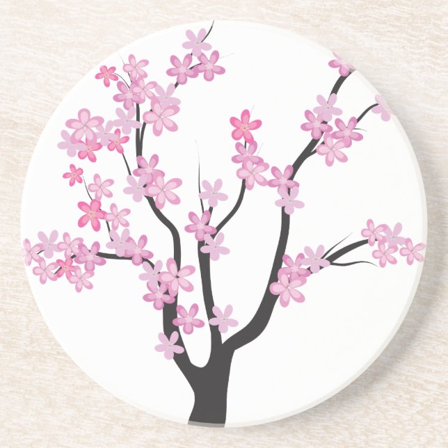 Porta-copos Árvore de Flor de ameixa (Frente)