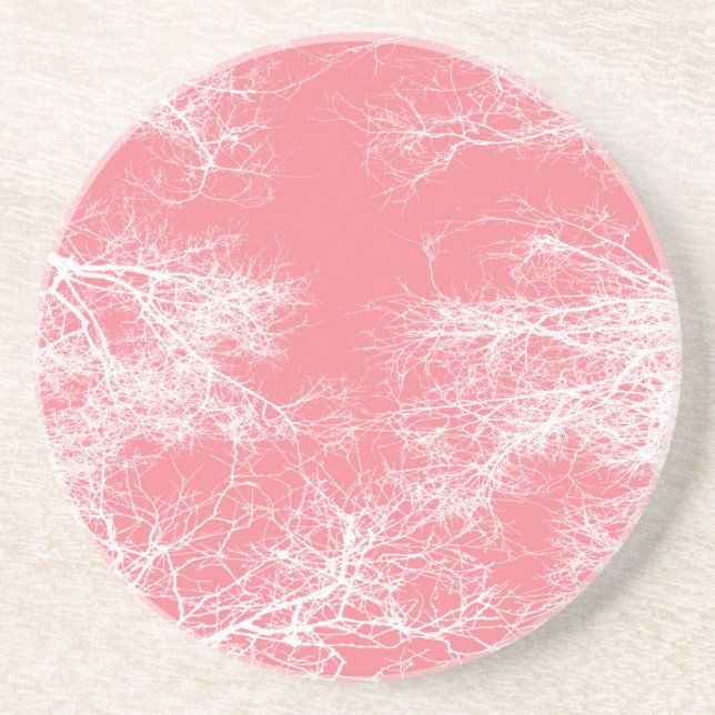 Porta-copos Árvores rosa e branca (Frente)
