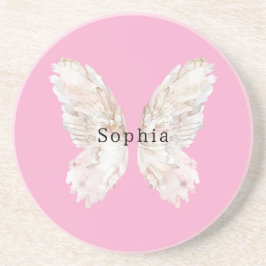 Porta-copos Asas de Borboleta Rosa Bem Femininas