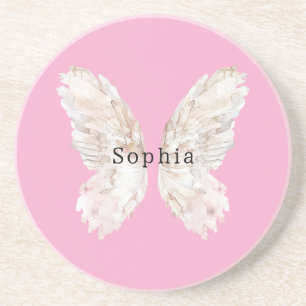 Porta-copos Asas de Borboleta Rosa Bem Femininas