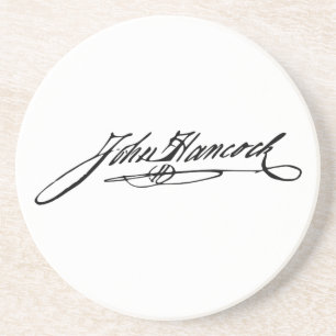 Porta-copos Assinatura do fundador John Hancock